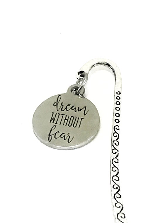 Bookmark Gift, Dream Without Fear Bookmark, Motivating Bookmark, Encouraging Gift, Page marker, Planner Accessories, Small Bookmark Gift