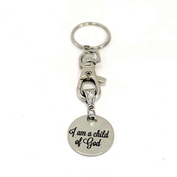 Keychain Gift, I Am A Child Of God Keychain, Christian Keychain Christian Gift, Encouraging Gift, Not Who You Are, But Whose You Are