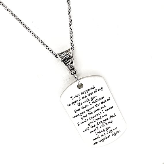 Love Gift The Rest Of My Life Necklace Until We Are Together Etsy Sweden
