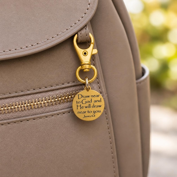 Draw Near To God Gold-Plated Clip On Charm