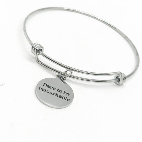 Dare To Be Remarkable Charm Bracelet, Gift For Her, Daughter Gift, Encouraging Her, Motivating Her, Encouragement, Downline Gift, Motivate