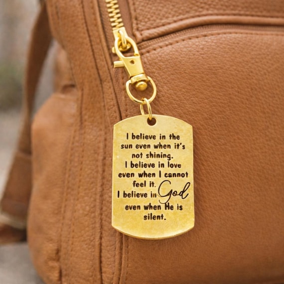 I Believe In God Gold-Plated Charm