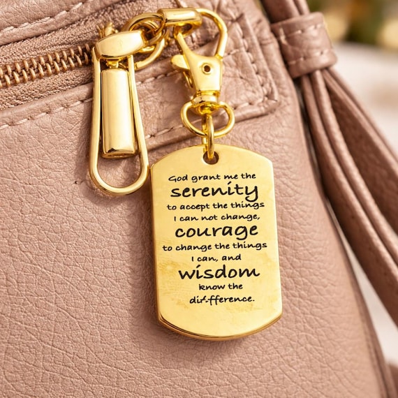 Serenity Prayer Gold-Plated Clip-On Charm