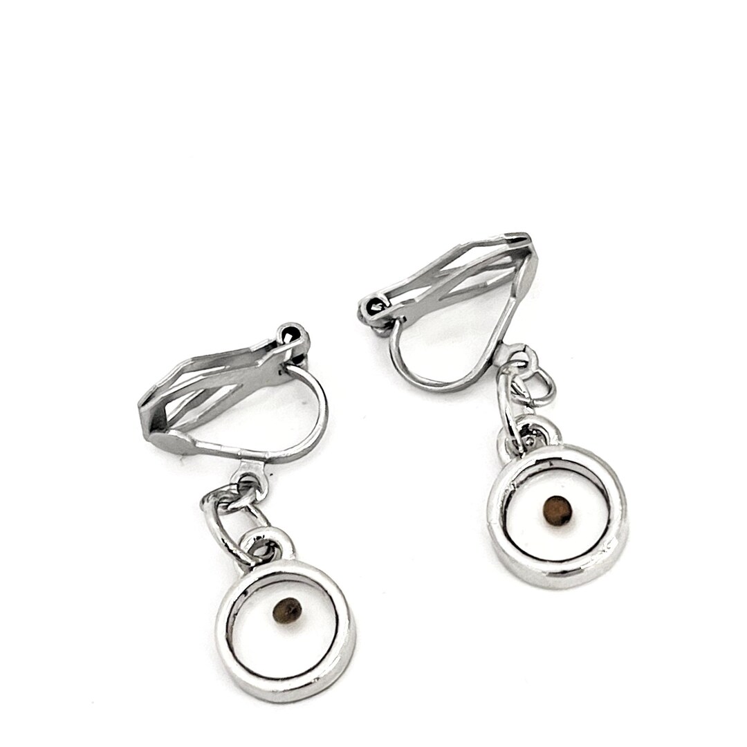 Mustard Seed Jewelry, Mustard Seed Clip on Earrings, Mustard Seed Faith