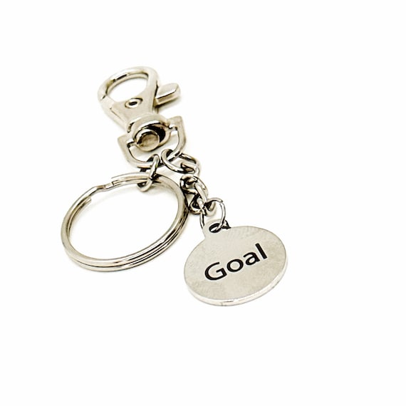 Goal Charm Keychain, Goal Setting Gifts, Goal Setter, Weight Loss Goals, Career Goals, Business Goals, Life Goals, Athlete Goals, New Job
