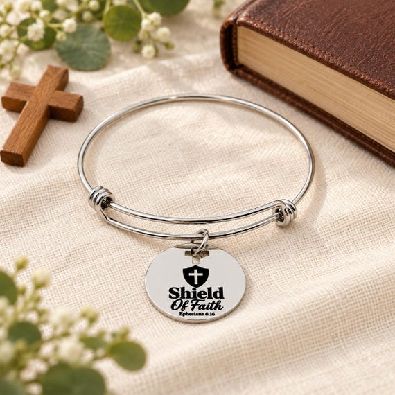 Shield Of Faith Charm Bracelet