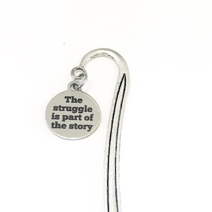 Planner Charm, The Struggle Is Part Of The Journey Charm, Bible Bookmark, Charm Bookmark, Planner Bookmark, Planner Vision Board Gift
