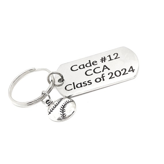 Personalized Softball Player Gift, Softball Keychain, Graduate Gift, Senior Keychain, Senior Gift, Sports Senior, Personalized Keychain Gift