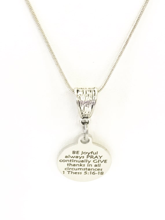 Christian Gift, Christian Jewelry, Christian Necklace, Be Pray Give Necklace, Scripture Gift, Bible Verse Gift, Graduation Gift For Her