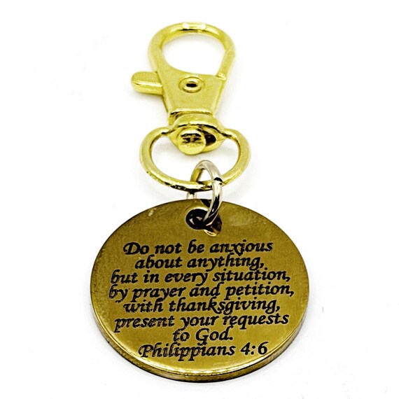 Do Not Be Anxious Gold-Plated Clip On Charm