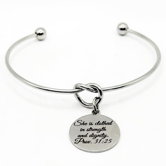 She Is Clothed In Strength Bracelet