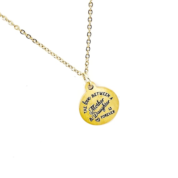 Mother And Daughter Gift, The Love Between A Mother And Daughter Is Forever Necklace, Gift For Mom, Gift For Daughter, Gift For Her