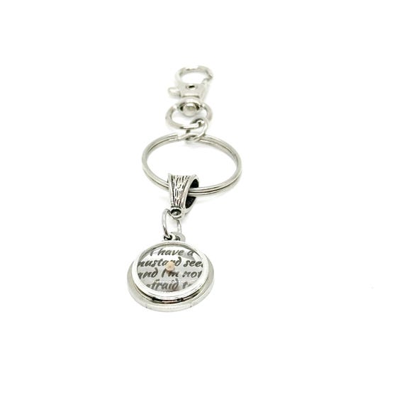 I Have A Mustard Seed Quote Charm Key Chain, Faith Gift, Matthew 17 20, Christian Gifts, Baptism Gift, Sunday School Gifts, Bible Study Gift