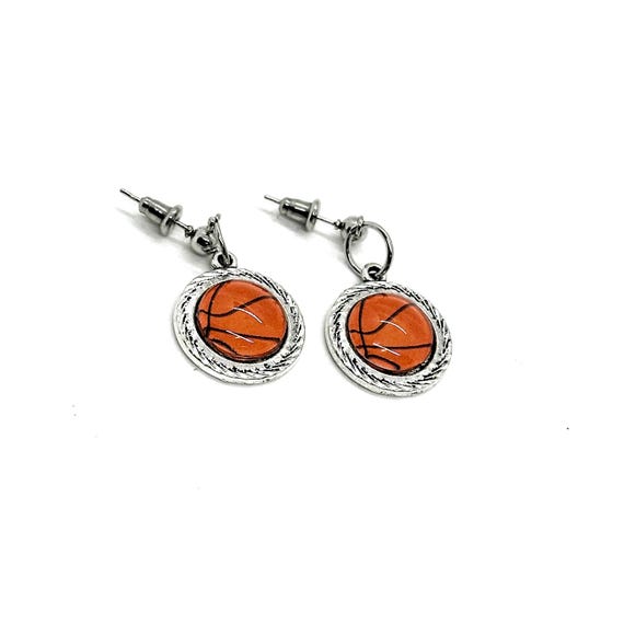 Basketball Charm Earrings, Basketball Mom Gifts, Wife, Basketball Player, My Favorite Player, Team Moms, Moms Group, Gift For Her, Daughter