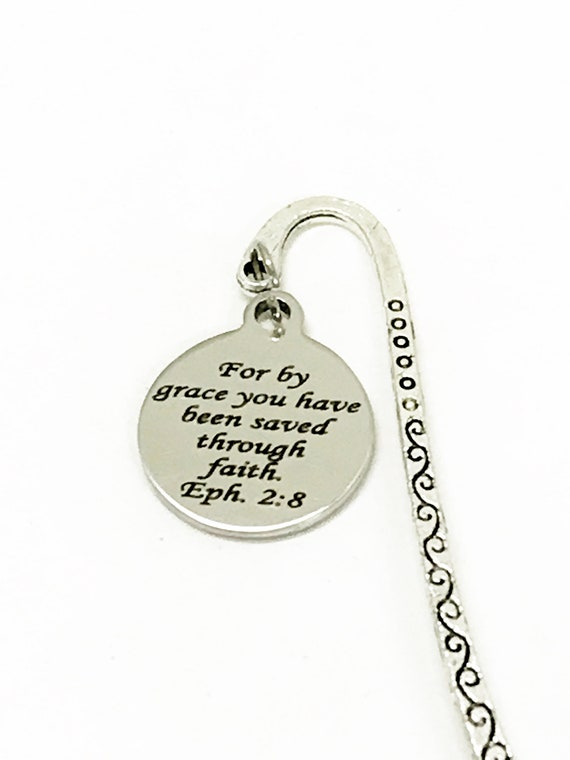 Christian Bookmark, Saved By Grace Bookmark, Ephesians 2 8 Bookmark, Christian Gifts, Planner Bookmark, Bible Bookmark, Christian Verse