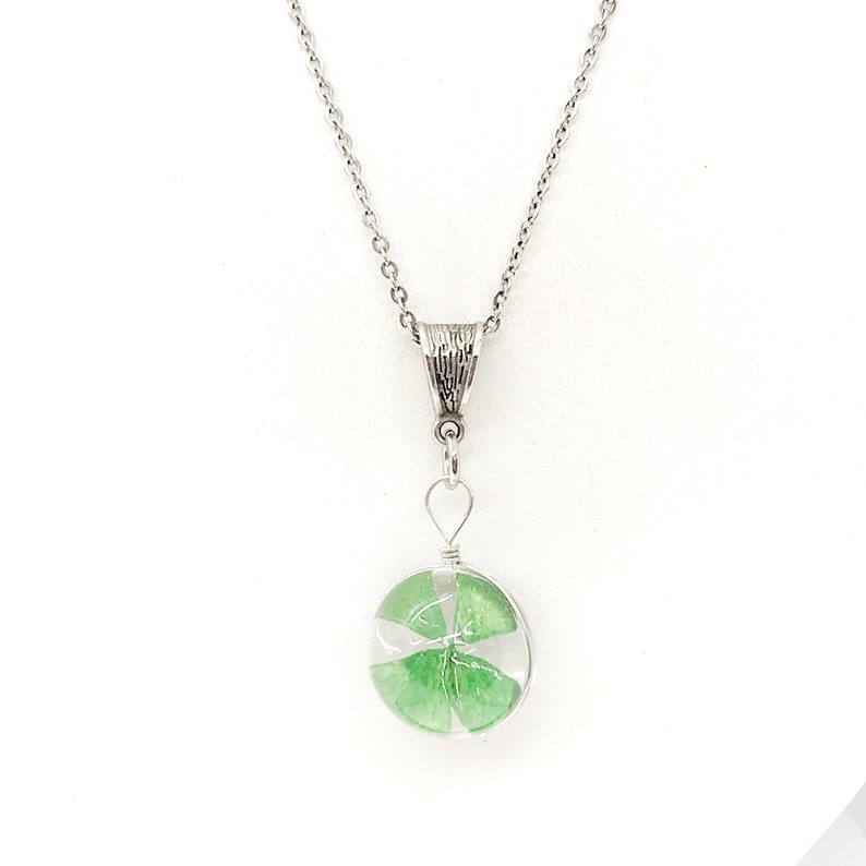 Good Luck Pendant Four Leaf Clover Pendant Graduation Gift Four Leaf Clover Necklace 4 Leaf Clover Good Luck Jewelry Good Luck Gift