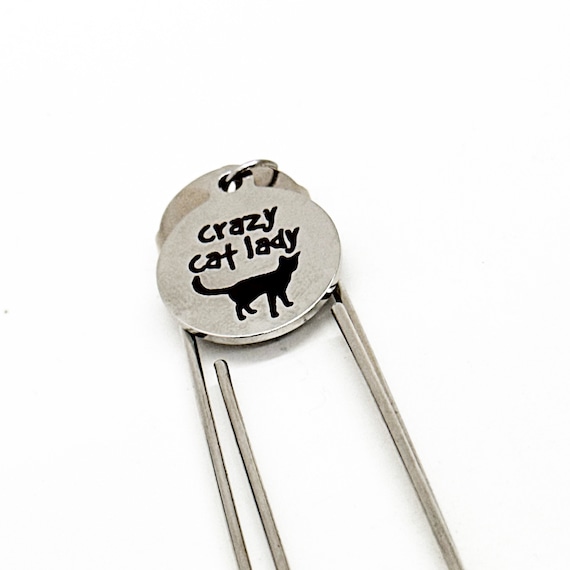 Cat Owner Gift, Crazy Cat Lady Charm Bookmark, Paperclip Bookmark, Planner Bookmark, New Cat Owner, Wife Gifts, Daughter Gift, Friend Gifts