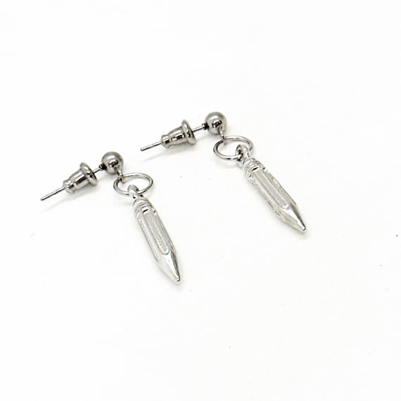 Pencil Earrings, Teacher Gifts, Artist Gifts, Writer Gifts, Writer Charms