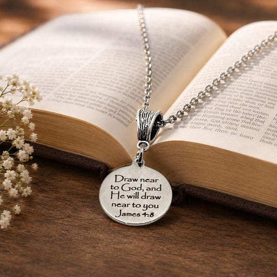 Draw Near To God Scripture Necklace