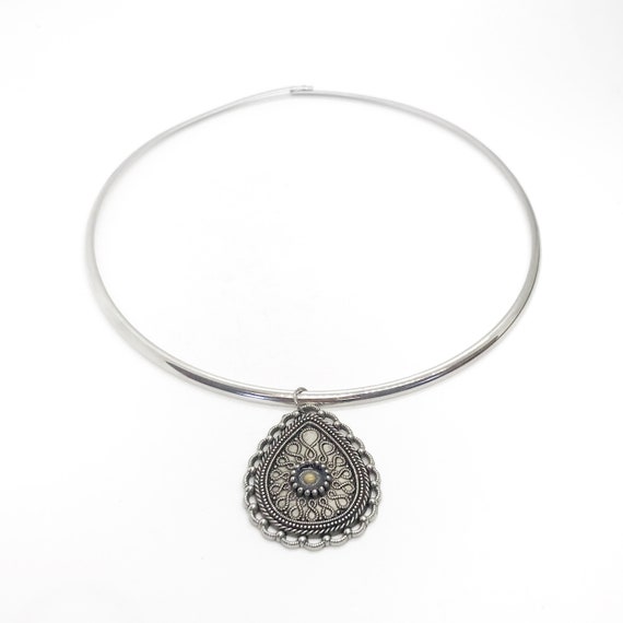 Mustard Seed Necklace, Ornate Mustard Seed Collar, Stainless Steel Necklace, Matthew 17 20 Necklace, Mustard Seed Charm, Christian Jewelry