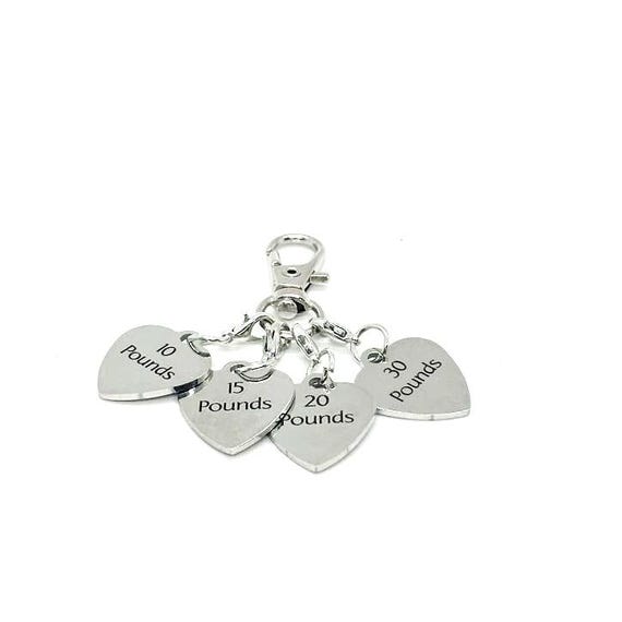 Weight Loss Tracker Clip On Charms, Weight Loss Celebration Key Chain, Weight  Goals, Celebration Gifts, Gift For Her, Pounds Lost