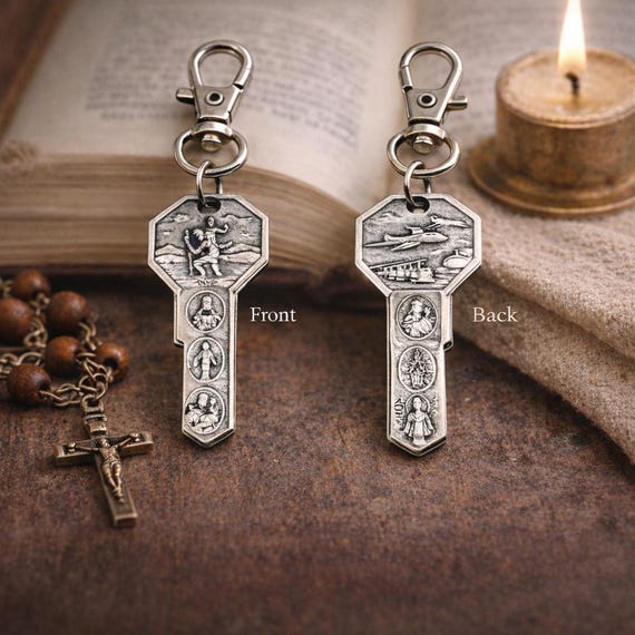 Saint Christopher Travel Protection Key Charm