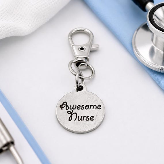 Awesome Nurse Clip On Charm Stainless Steel
