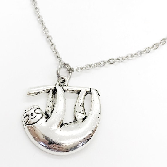 Charm Bracelet, Sloth Bracelet, Sloth Charm, Sloth Jewelry Gift, Stainless Bracelet, Sloth Gift