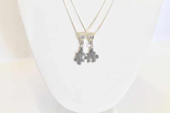 Puzzle Pieces Best Friends Necklace Set, Best Friend Gift Set, Best Friends Forever, BFF Gift, Friend Gift, Girlfriend Gift, Graduation Gift