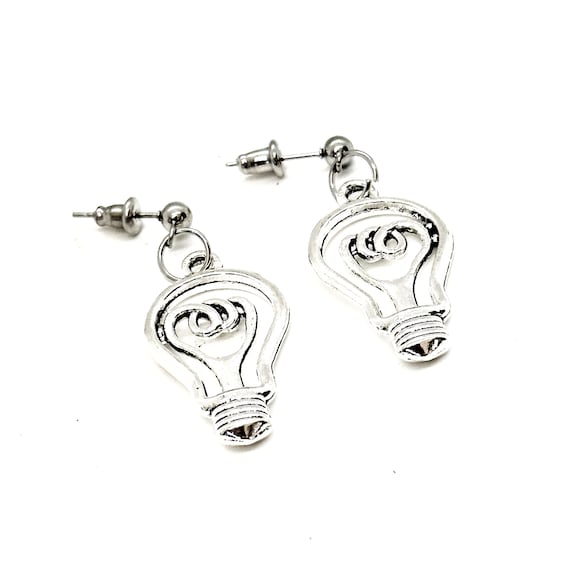 Lightbulb Earrings, Big Idea Gifts, Thinker Gifts, Smart Person Gift, Wife Gift, Daughter Gift, Going To College, Graduation Gift, Senior