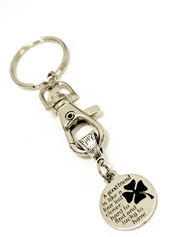 Good Friend Keychain, Good Friends Are Hard To Find Keychain, Good Friend Gift, Good Friends Are Lucky To Have, Gift For Friend, Friend Gift