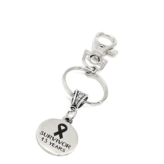 Cancer Survivor Gift, 13 Years Cancer Free Keychain, Gift For Her, I Am A Cancer Survivor, Mom Gift, Wife Gift, Celebrating Survivors