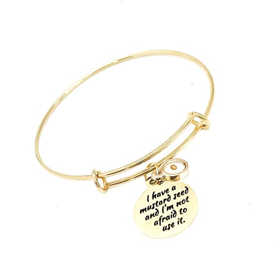 Christian Bracelet, Mustard Seed Bracelet, I Have A Mustard Seed, Christian Woman Gift, Christian Daughter, Matthew 17 20 Bracelet