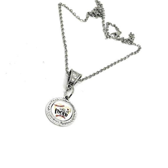 Softball Mom Pendant Necklace, Mom Gift, Wife Gift, Gift For Her, Sports Mom, Softball Daughter, Team Moms, Friend Gift, Senior Mom Gift