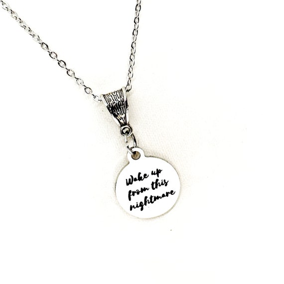 New Beginnings Gift, Wake Up From This Nightmare Necklace, Gift For Her, Moving On Gift, Divorce Gift, Fresh Start Gift, Gift For Myself