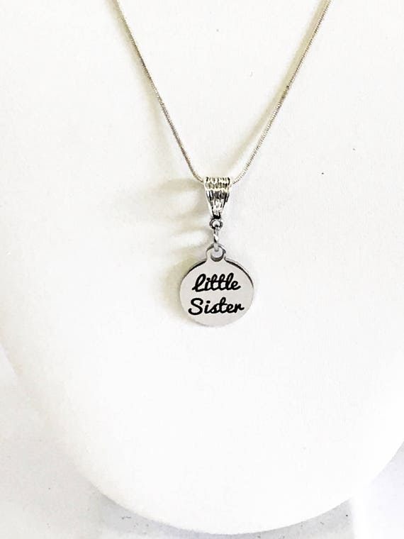 Little Sister Necklace, Sorority Sister Necklace, Fraternity Little Sister, Necklace Gift For Her, Sister Valentine Gift, Sorority Gifts