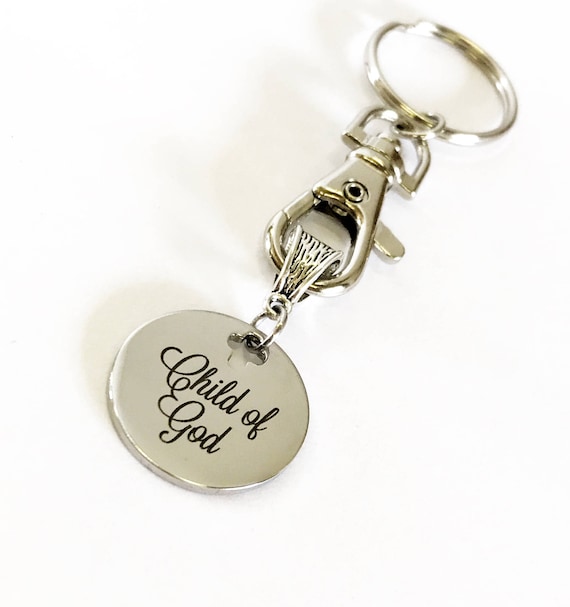Christian Gifts, Christian Keychain, Baptism Gift, Child of God Keychain Gift For Him, New Car Gift For Her, New Home Gift for Them, Key Fob