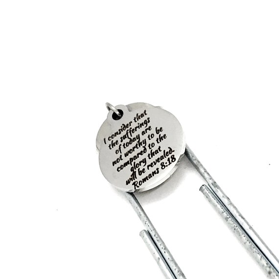 Christian Gift, Glory To Be Revealed Bookmark, Romans 8 18 Bookmark, Scripture Gift, Bible Bookmark, Bible Verse Gift, Christian Gift