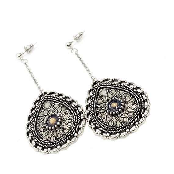 Mustard Seed Drop Dangle Earrings, Ornate Teardrop Mustard Seed Jewelry, Matthew 17 20, Mustard Seed Faith Jewelry, Scripture Gifts