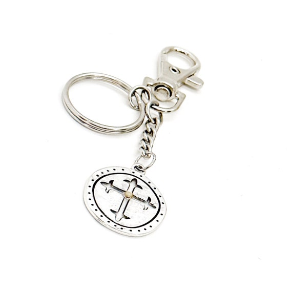 Faith Gift, Mustard Seed Cross Keychain, Matthew 17 20 Gift, Christian Gift, Scripture Gift, Baptism Gift, Mustard Seed Faith, Sharing Faith