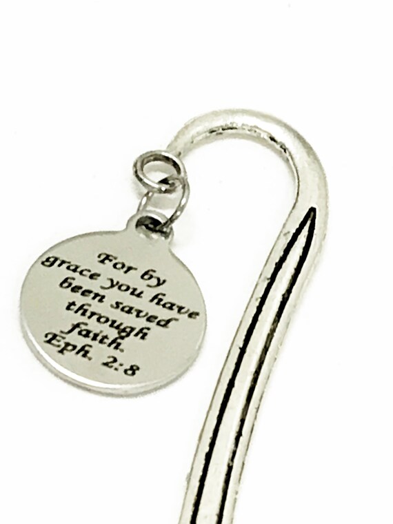 Christian Bookmark, Saved By Grace Through Faith Bookmark, Eph 2 8 Bookmark, Christian Gifts, Christian Planner Accessories, Baptism Gift
