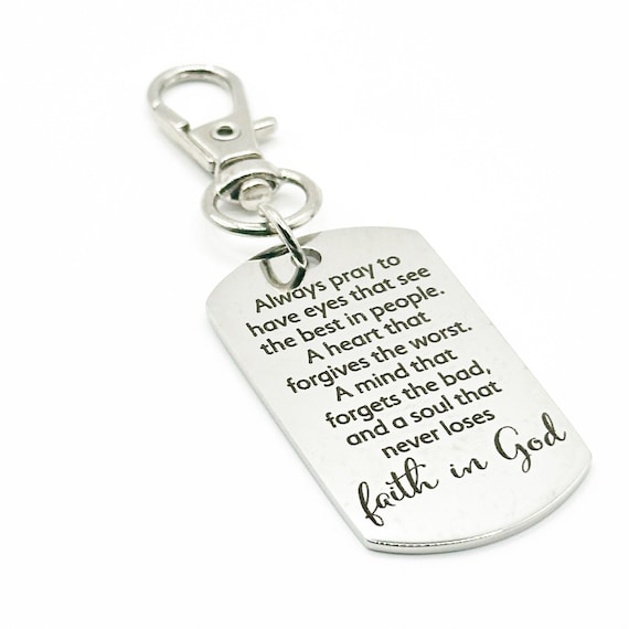 Always Pray Faith In God Clip On Charm