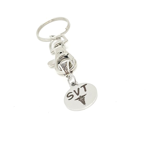 SVT Charm Keychain, Supraventricular Tachycardia Medical Condition Charm, Medical Awareness Gifts, Medical Condition Gift, Medical Notice