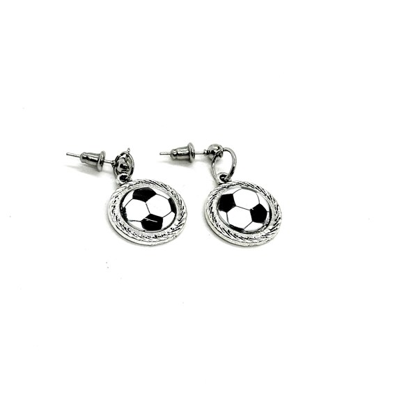 Soccer Ball Charm Earrings, Softball Mom Gifts, Wife, Soccer Player My Favorite Player, Team Moms, Moms Group, Gift For Her, Coach Wife