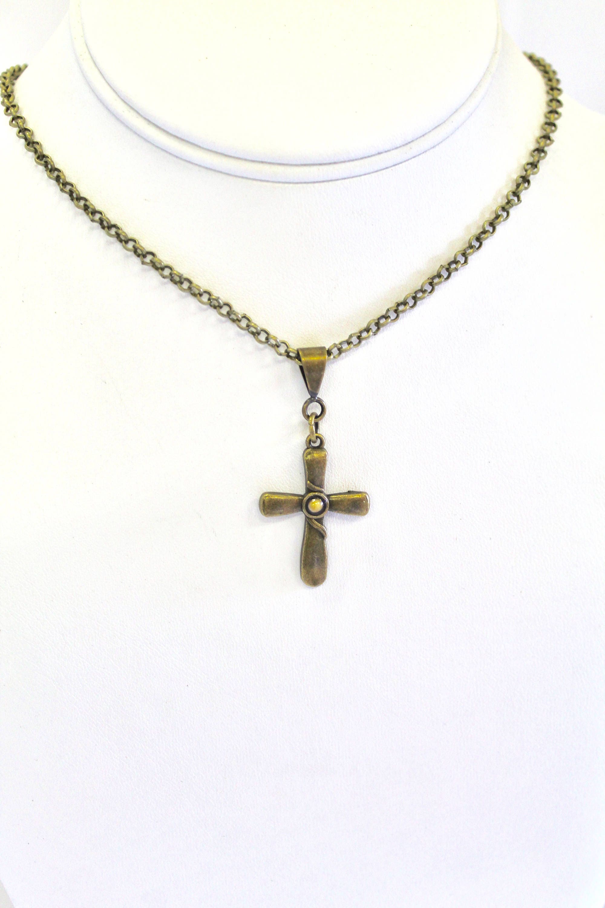 Vivaday Collana Cristiana Con Croce E Girasole, Seme Di Senape, Acciaio Inox Con Zirconia, Catena Regolabile 40+6 Cm, Gioiello Di Fede E Incoraggiamento