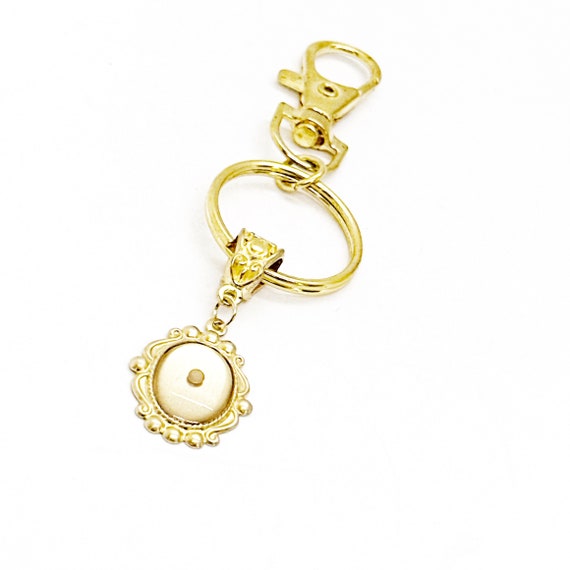 Goldtone Oval Mustard Seed Clip On Keychain, Mustard Seed Faith Gift, Mustard Seed Charm, Keychain Gift, Faith Gift, Matthew 17 20 Keychain