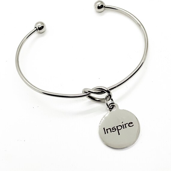 Affirmation Gifts, Inspire Word Charm Bracelet, Daughter Gift, Wife Gift, Gift For Her, Word Jewelry, Inspiring Word Gift, Affirmation Words