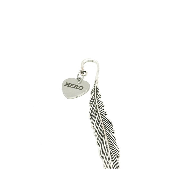 Hero Charm Stem Bookmark, Hook Bookmark, Reader Gift For Her, Daughter Gift, Planner Bookmark, Husband, You Are My Hero, Dad, Mom, Wife Gift