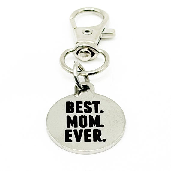 Best Mom Ever Clip On Charm Stainless Steel