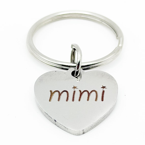 Mimi Stainless Steel Heart Keychain